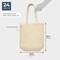 Set of 24 Bulk Blank Cotton Canvas Tote Bags for DIY Crafts,
